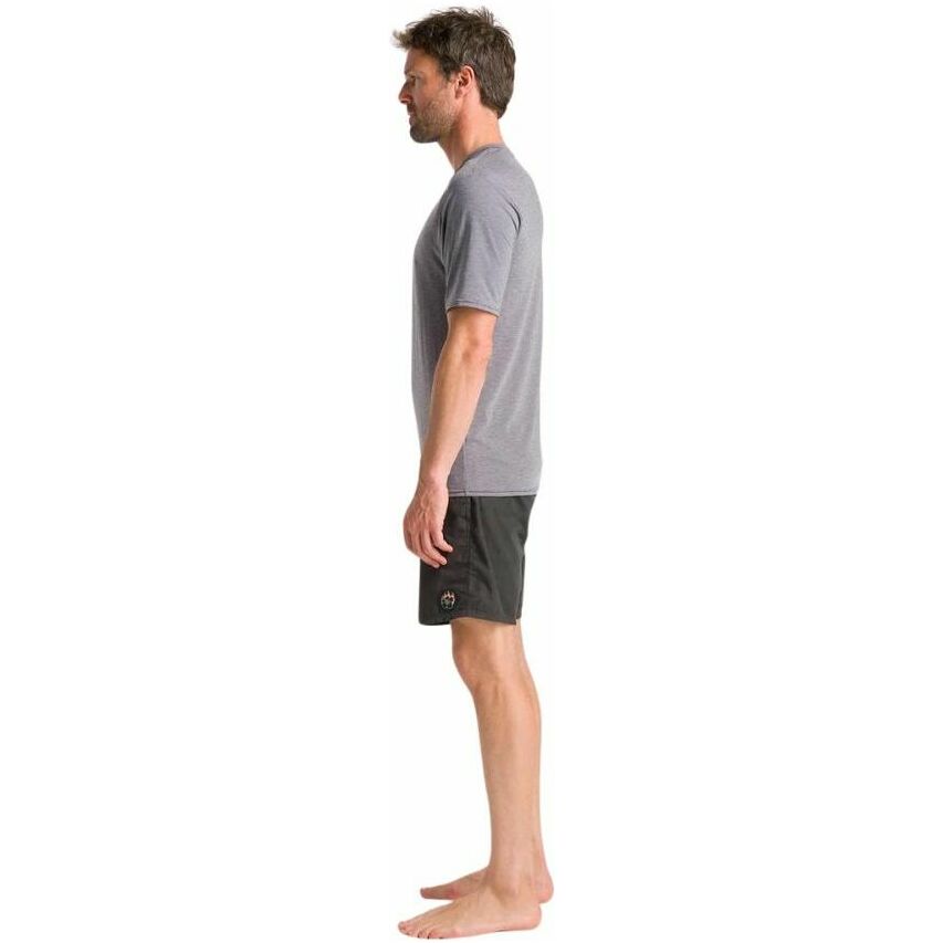 2026 C-Skins Männer NuWave UV Basics Kurzarm Surf Tee C-NLYSURFM - Deep Grey Heather